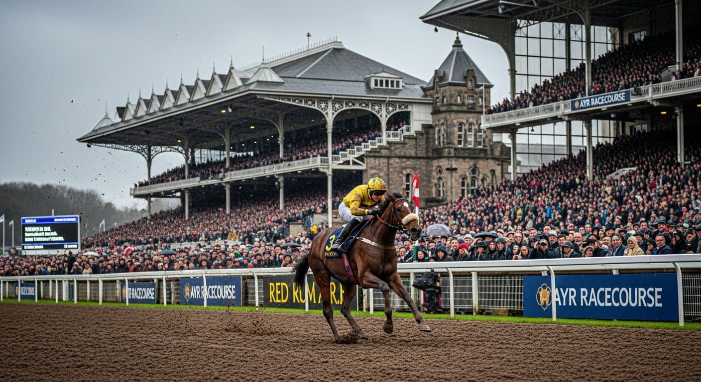 Ayr Racecourse where Red Rum won the 1974 Scottish Grand National