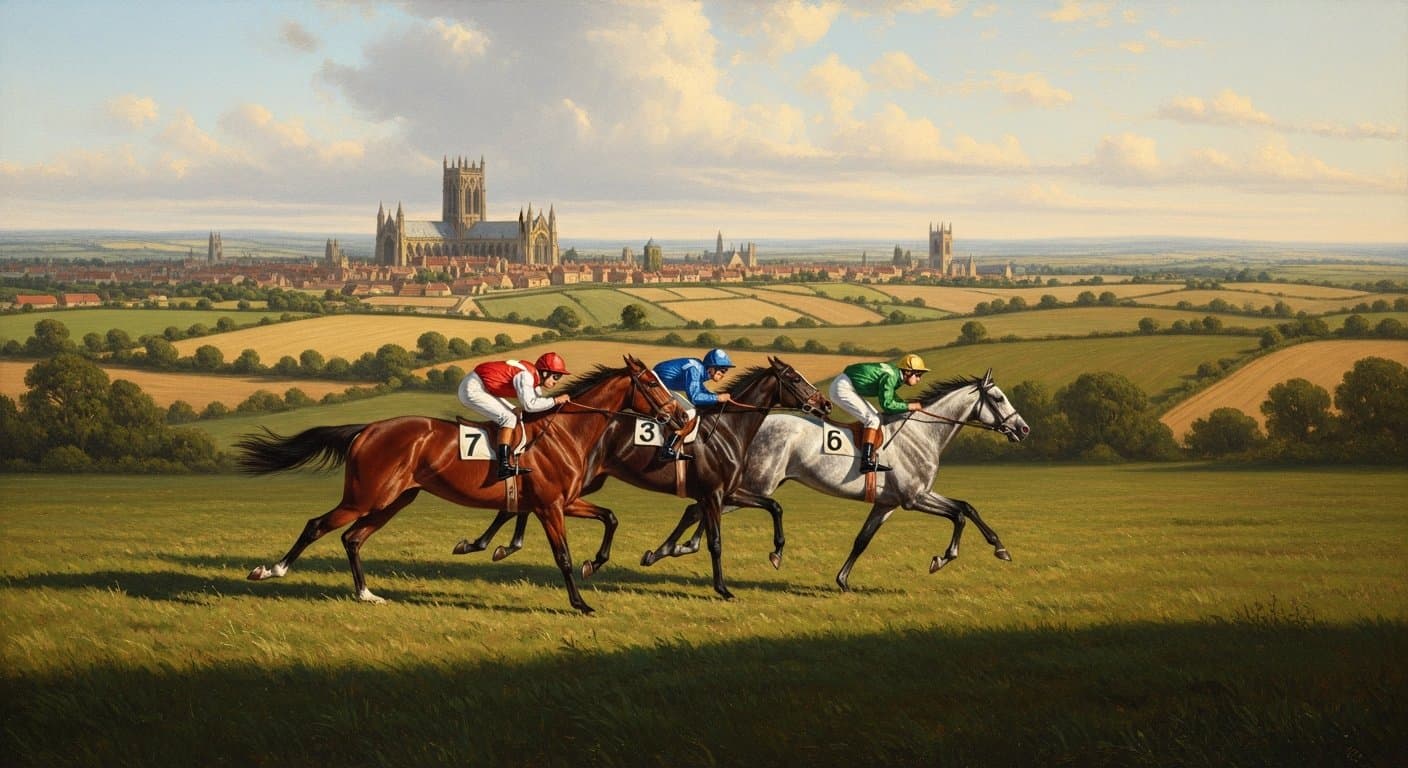 Racegoers at Beverley Racecourse on a summer afternoon