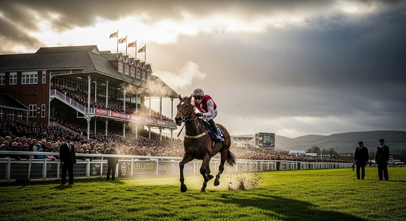 Carlisle Racecourse where Red Rum won the Windermere Handicap Chase three times before his Grand National victories