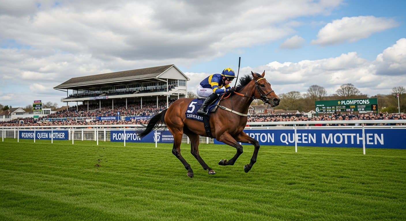 The intimate racecourse at Plumpton beneath the South Downs in East Sussex