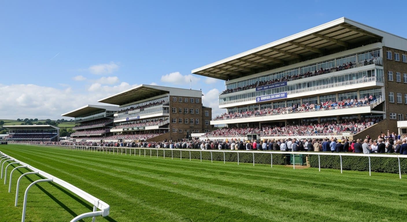 York Knavesmire — the long galloping straight that hosts the Dante Festival