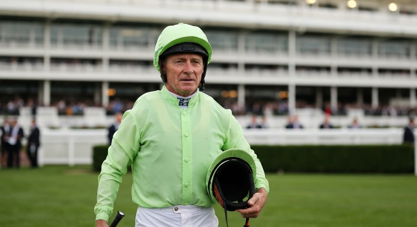 A veteran jockey walking out to ride at Royal Ascot