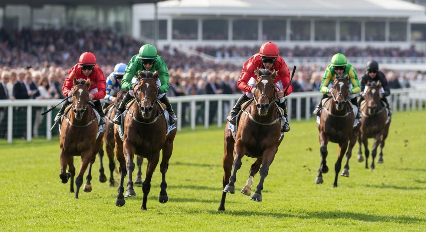 Two sprinters at full stretch in a Diamond Jubilee Stakes head-to-head