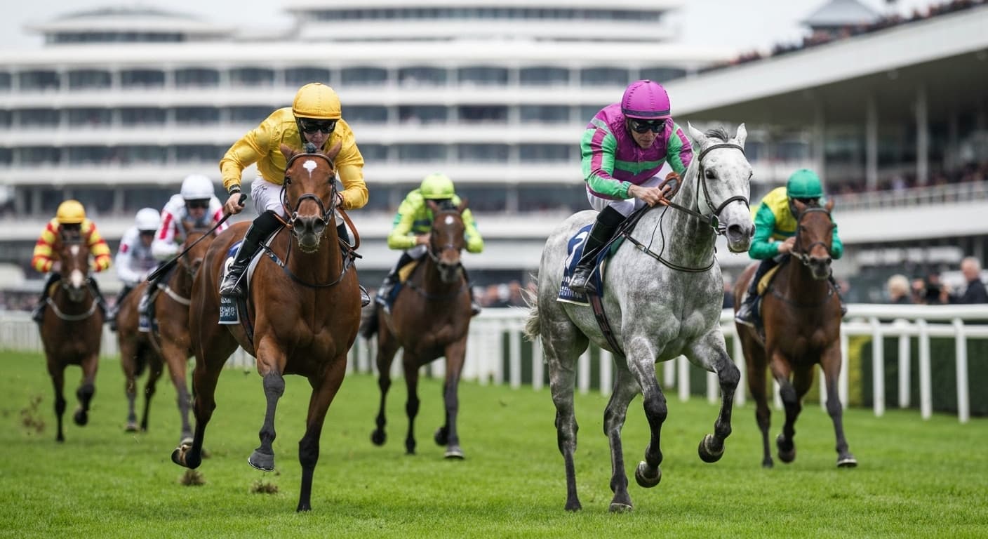 Two milers fighting out the finish of the Queen Anne Stakes head-to-head