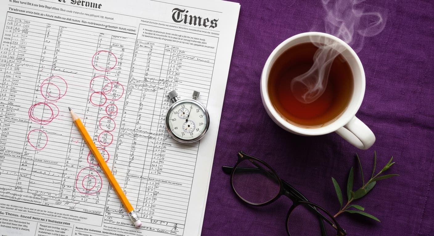 Flat-lay of a racing form sheet and stopwatch for the Queen Anne Stakes trends