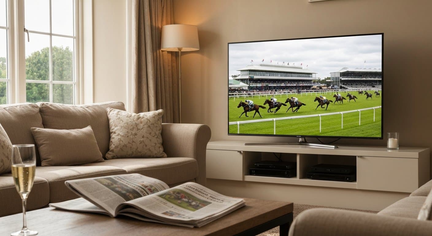 Watching Royal Ascot on a living-room television