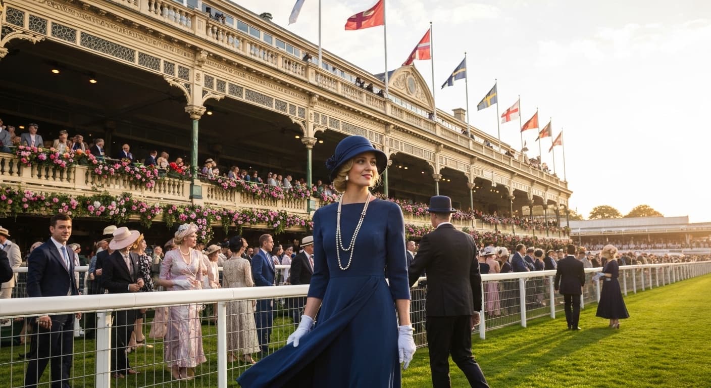Golden-hour finale atmosphere on the last Saturday of Royal Ascot
