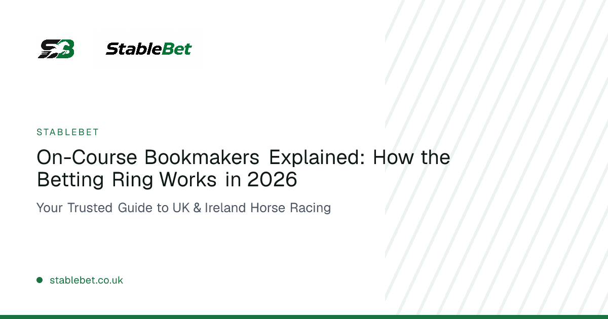On-Course Bookmakers: How the Betting Ring Works | StableBet
